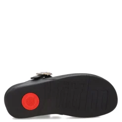 FitFlop Sandals|Women's , Lulu Crystal Buckle Thong Sandal Black