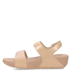 FitFlop Sandals|Women's , Lulu Crystal Backstrap Sandal Latte Beige