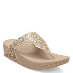 FitFlop Sandals|Women's , Lulu Glitter Thong Sandal Latte Beige