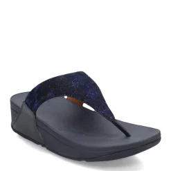 FitFlop Sandals|Women's , Lulu Glitz Thong Sandal Midnight Navy