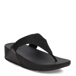 FitFlop Sandals|Women's , Lulu Shimmerlux Thong Sandal Black