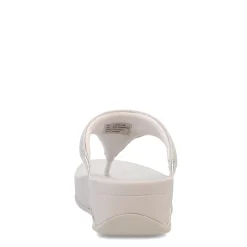 FitFlop Sandals|Women's , Lulu Shimmerlux Thong Sandal Silver