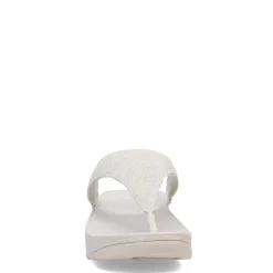 FitFlop Wedges|Women's , Lulu Shimmerlux Thong Sandal Silver