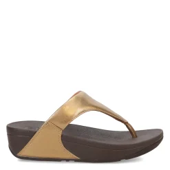 FitFlop Wedges|Women's , Lulu Thong Sandal Bronze