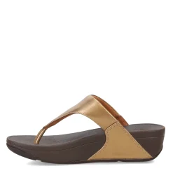 FitFlop Wedges|Women's , Lulu Thong Sandal Bronze