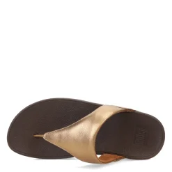 FitFlop Wedges|Women's , Lulu Thong Sandal Bronze