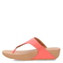 FitFlop Wedges|Women's , Lulu Thong Sandal Rosy Coral
