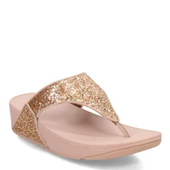 FitFlop Wedges|Women's , Lulu Thong Sandal Rose Gold