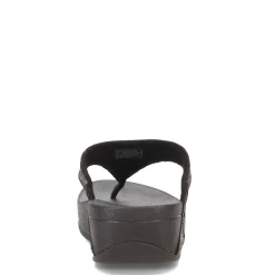 FitFlop Wedges|Women's , Lulu Thong Sandal Black