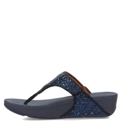 FitFlop Wedges|Women's , Lulu Thong Sandal Midnight Navy