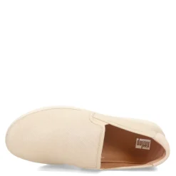 FitFlop Slip-On Shoes|Women's , Rally Glitz Slip-On Platinum