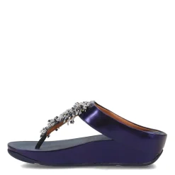 FitFlop Sandals|Women's , Rumba Beaded Toe-Post Sandal Midnight Navy