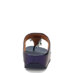 FitFlop Wedges|Women's , Rumba Beaded Toe-Post Sandal Midnight Navy