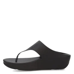 FitFlop Wedges|Women's , Shuv Toe Post Sandal Black