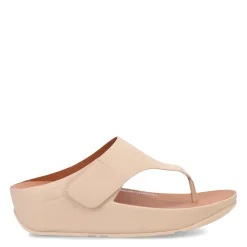 FitFlop Wedges|Women's , Shuv Toe Post Sandal Beige