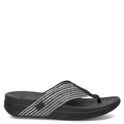 FitFlop Sandals|Women's , Surfa Sandal Black/White