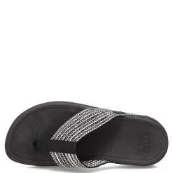 FitFlop Sandals|Women's , Surfa Sandal Black/White