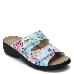 Flexus Sandals|Women's , Bellasa Sandal White Multi