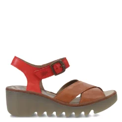 Fly London Sandals|Women's , Bace Sandal Brown Multi