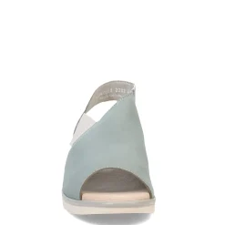 Fly London Wedges|Women's , Nily Sandal Pale Blue