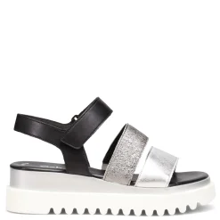 Gabor Sandals|Women's , Wedge 64.610 Sandal Black / Silver