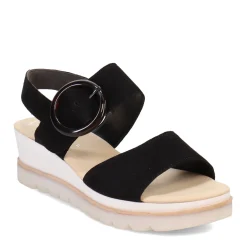 Gabor Sandals|Women's , Wedge Ankle Strap 84.645 Sandal Black