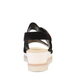 Gabor Wedges|Women's , Wedge Ankle Strap 84.645 Sandal Black
