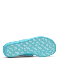 Hush Puppies Wedges|Women's , Brite Jells Slide Sandal Caribbean Blue