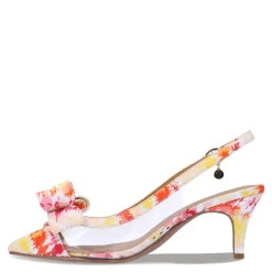 J Renee Pumps & Heels|Women's , Calista Pump Clear/Warm Multi Fabric