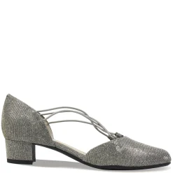 J Renee Pumps & Heels|Women's , Charolette Pump Pewter Glitter