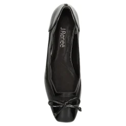 J Renee Flats|Women's , Codda Flat Black Patent