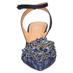 J Renee Pumps & Heels|Women's , Desdemona Pump Navy Lace