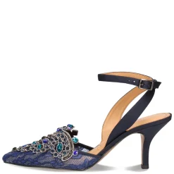 J Renee Pumps & Heels|Women's , Desdemona Pump Navy Lace