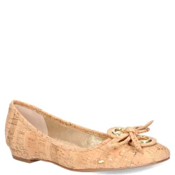 J Renee Slip-On Shoes|Women's , Edie Flat Gold Cork