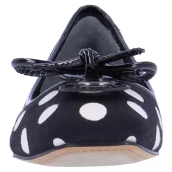 J Renee Flats|Women's , Edie Flat Black/White Polka Dot
