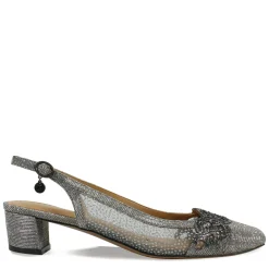 J Renee Pumps & Heels|Women's , Faleece Pump Pewter Glitter