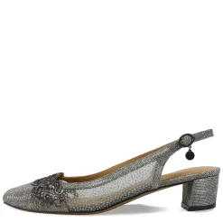 J Renee Pumps & Heels|Women's , Faleece Pump Pewter Glitter