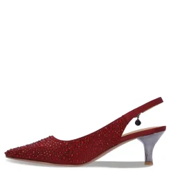 J Renee Pumps & Heels|Women's , Ferryanne Pump Burgundy Satin