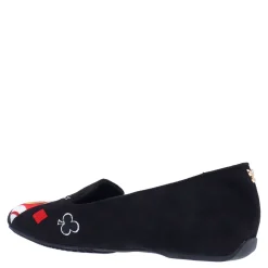 J Renee Flats|Women's , Fullhouse Flat Black Suede