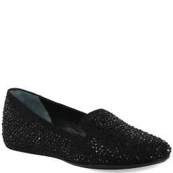 J Renee Slip-On Shoes|Women's , Hanuko Flat Black Suede