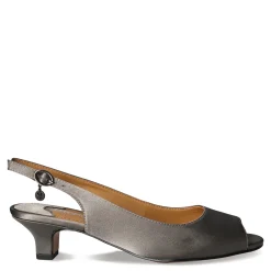 J Renee Sandals|Women's , Jenvey Sandal Grey Satin
