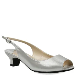 J Renee Sandals|Women's , Jenvey Sandal Silver Satin