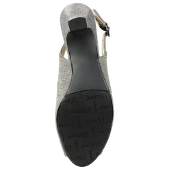 J Renee Sandals|Women's , Jenvey Sandal Pewter Glitter
