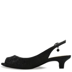 J Renee Sandals|Women's , Jenvey Sandal Black Glitter