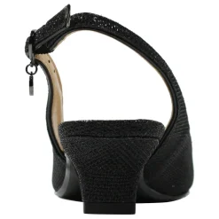 J Renee Sandals|Women's , Jenvey Sandal Black Glitter