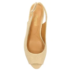 J Renee Pumps & Heels|Women's , Jenvey Sandal Gold Glitter