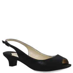 J Renee Pumps & Heels|Women's , Jenvey Sandal Black Satin