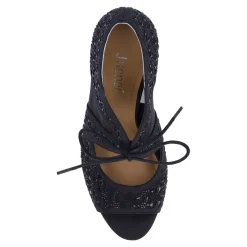 J Renee Sandals|Women's , Kiandra Pump Black Satin