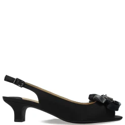 J Renee Sandals|Women's , Leonelle Sandal Black Satin