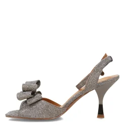 J Renee Sandals|Women's , Nishia Sandal Pewter Glitter